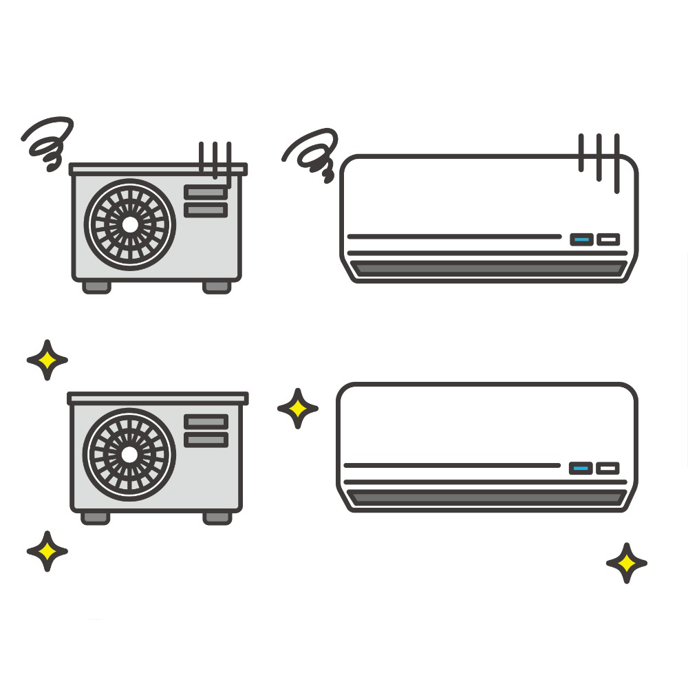 3．エアコンの寿命が延びる！